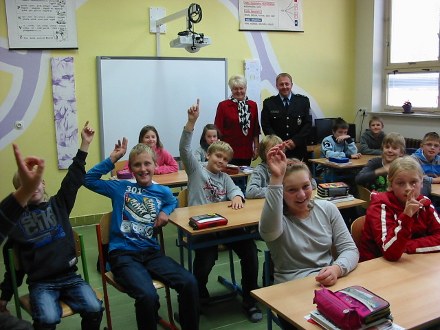 Policie zavítala mezi žáky Základní školy v Seči na besedu o dopravní výchově 