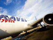 Na pardubickém letišti vyjelo letadlo Travel Service z ranveje, důvodem byly potíže při přistání
