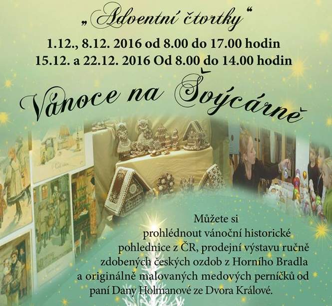Historické pohlednice s motivem Vánoc na Švýcárně