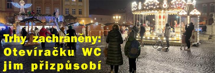Adventní trhy zachráněny: Veřejné WC se přizpůsobí programu