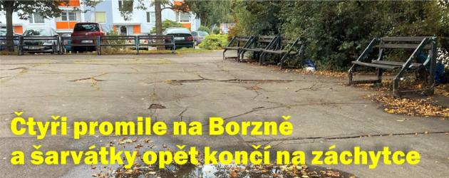 Oznámení o opileckých šarvátkách na Borzně přibývá