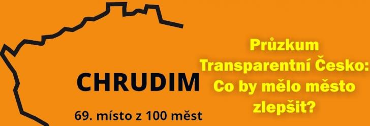 Chrudim skončila v průzkumu na 69. místě ze 100 měst