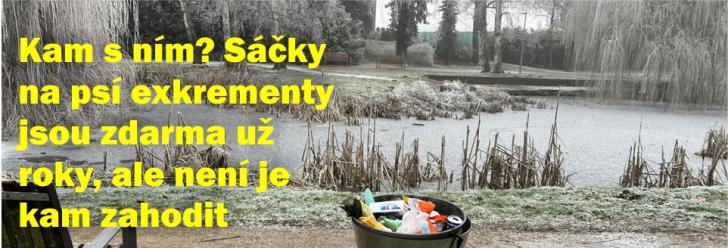 Kam s ním? Sáčky na psí exkrementy jsou zdarma už roky, ale není je kam zahodit