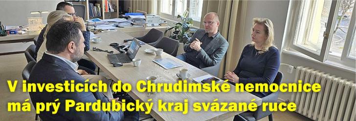 Kraj má v investicích do Chrudimské nemocnice svázané ruce