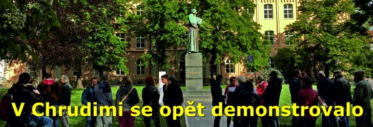 V Chrudimi demonstranti požadovali návrat práva a demisi ministryně spravedlnosti