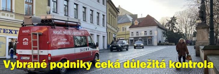Hasiči zkontrolují podniky napříč krajem