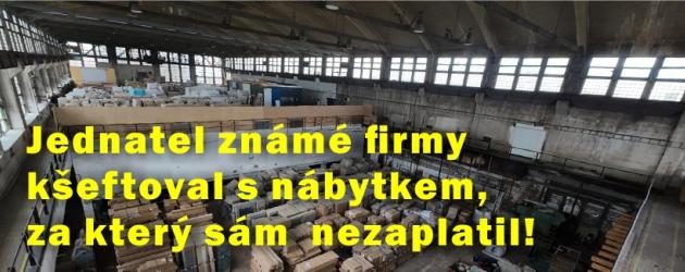 Kšeftoval ve velkém s nábytkem, za který nezaplatil. Jednatel známé firmy už čeká ve vazbě