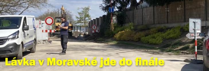 Oprava lávky v Moravské ulici jde do finále