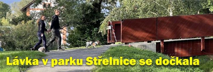 Lávka v parku Střelnice se dočkala opravy