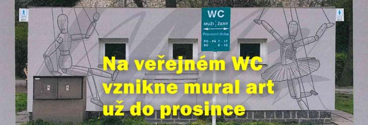 Na veřejných toaletách se objeví do prosince mural art