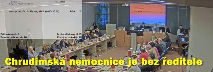 Zastupitelstvo zaskočila zpráva o rezignaci ředitele nemocnice 