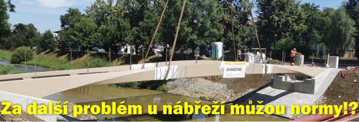 Za další problematické spojení nábřeží prý mohou normy!