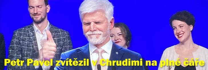 Petr Pavel vyhrál v Chrudimi na plné čáře