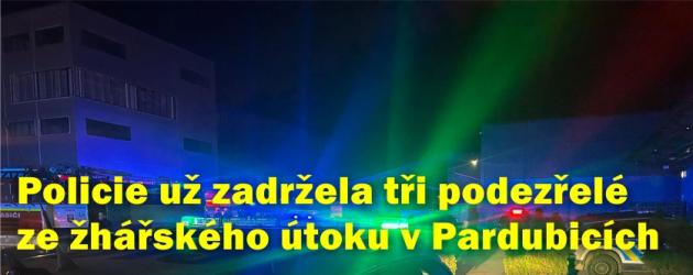 Policie už chytla tři podezřelé ze žhářského útoku v Pardubicích
