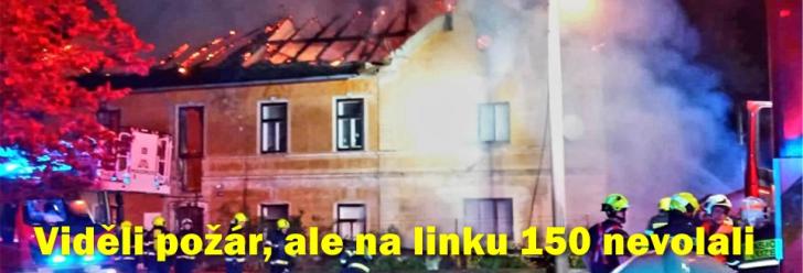 Viděli požár, ale linku 150 nevytočili