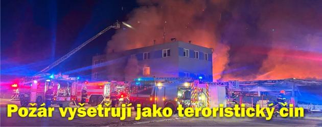 Požár v Pardubicích vyšetřují jako možný teroristický čin