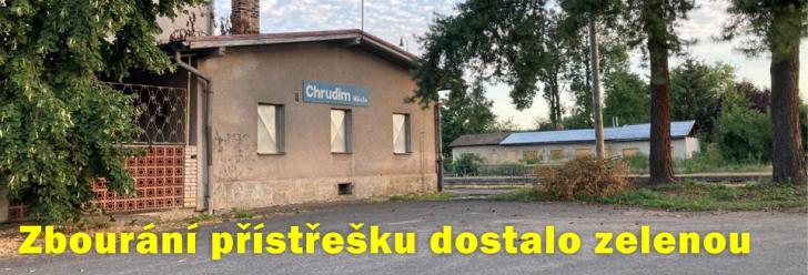 Zbourání přístřešku na chrudimském nádraží dostalo zelenou