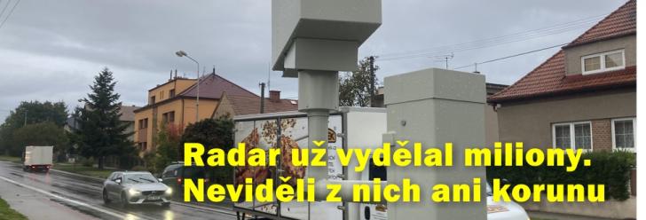 Radarem strašili už v červenci, ale fungoval až od prosince. Městu přihrál balík peněz