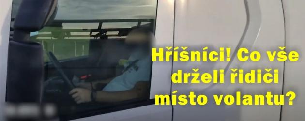 Hříšníci: Co vše drželi řidiči místo volantu?