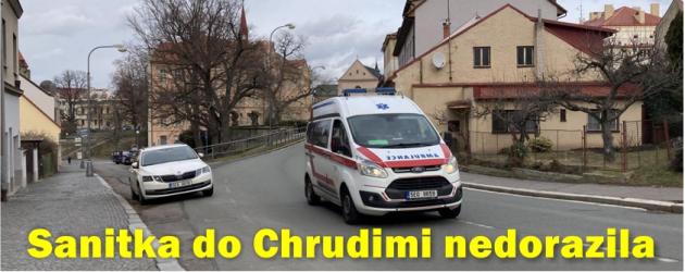 Sanitka do Chrudimi včas nedorazila