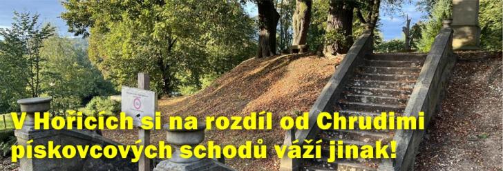 V Hořicích si na rozdíl od Chrudimi pískovcových schodů váží!