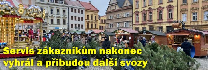 Servis zákazníkům ve svozech stromků nakonec vyhrál