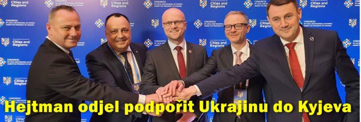 Hejtman Netolický odjel do Kyjeva na Mezinárodní summit Partnerství pro vítězství