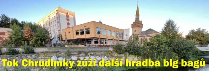 Město se rozhodlo pro levnější variantu zpevnění zdi u Chrudimky
