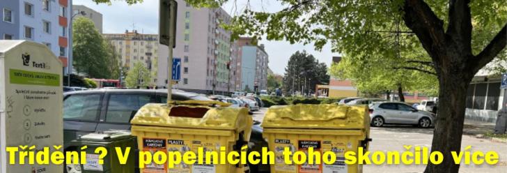 I přes třídění toho v popelnicích skončilo více