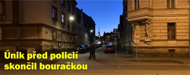 Hlídka vystresovala řidiče tak, až naboural do auta