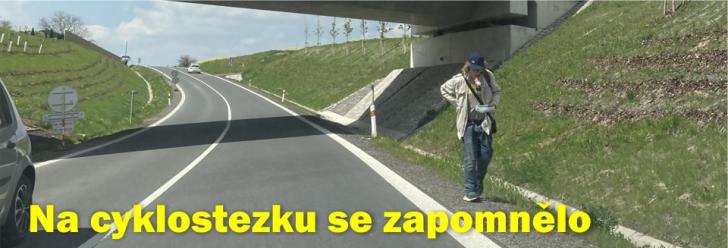 Na cyklostezku se při projektování obchvatu nemyslelo