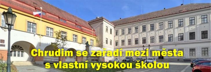 Chrudim se zařadí mezi města s vlastní vysokou školou
