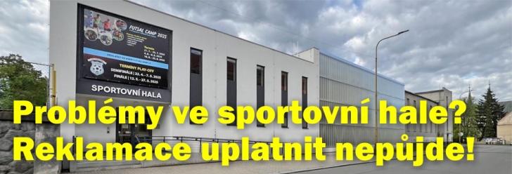 Chrudim řeší úpravy sportovní haly. Reklamace zřejmě nebude možná
