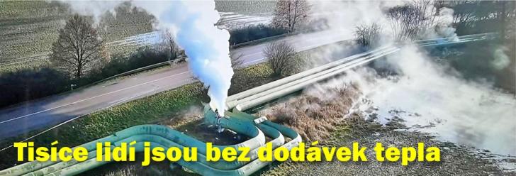 Havárie na třech místech horkovodu připravila tisíce obyvatel o dodávky tepla