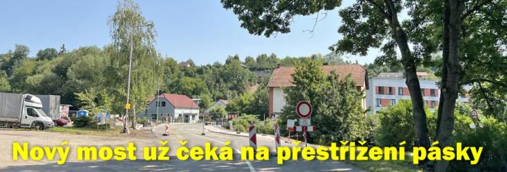 Most v Malecké už čeká slavnostní přestřižení pásky