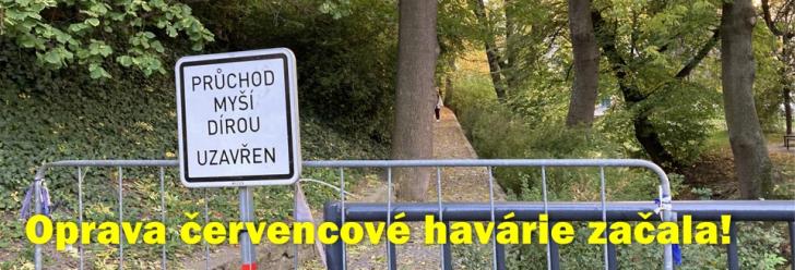 Konečně začala oprava k otevření Myší díry