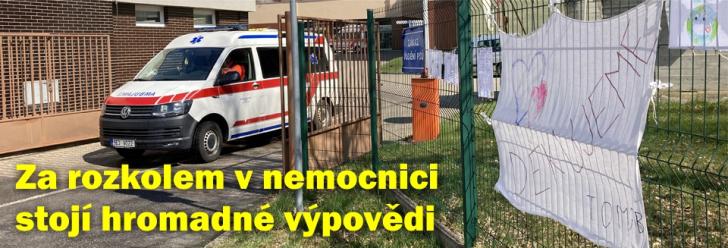 Za rozkolem v chrudimské nemocnici stojí hromadné výpovědi lékařů. Věc je v řešení