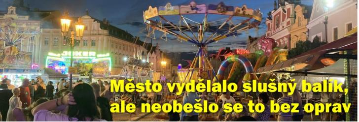 Město vybralo za Chrudimskou pouť pořádný balík peněz, ale následky se řeší celý týden