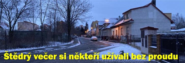 Štědrý večer si některé domácnosti užívaly bez proudu!