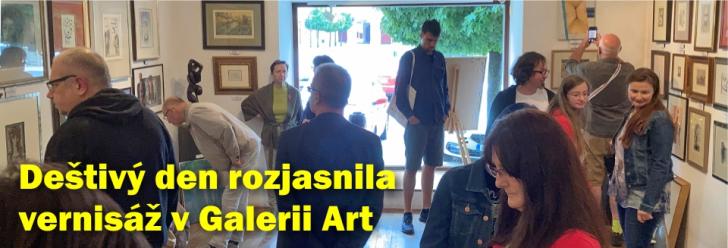 Vernisáž výstavy Michala Plíhala a Františka Skály proběhla ve velkém stylu