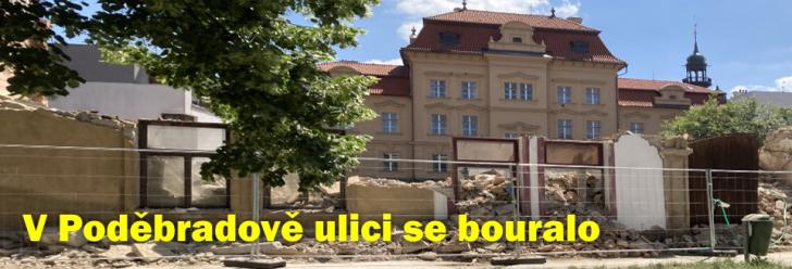 V Poděbradově ulici se po letech bouralo. Vznikne tu nová rezidence