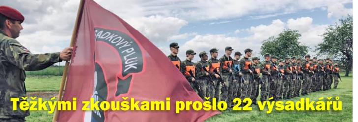 Noví výsadkáři můžou oslavovat, patří k nim i další žena