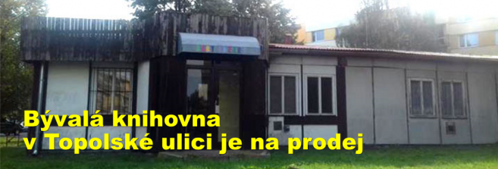 Bývalá knihovna v Topolské ulici je na prodej