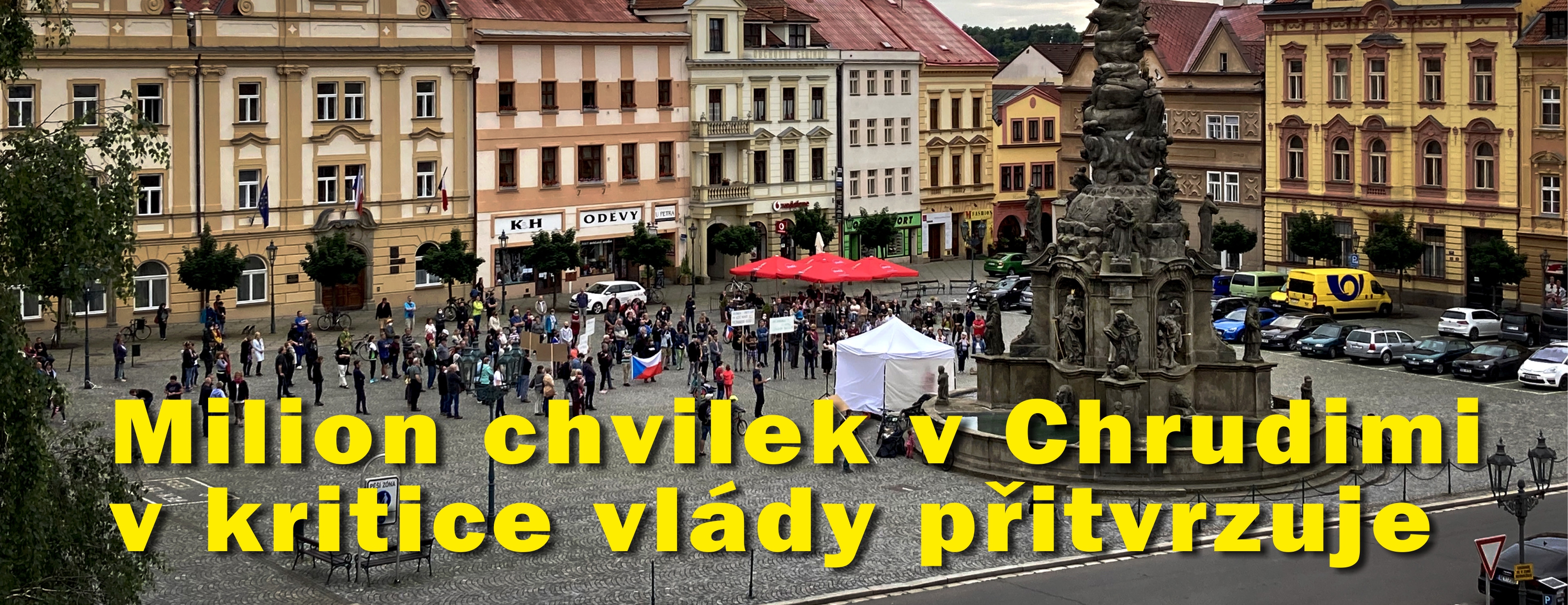 Milion chvilek v Chrudimi v kritice vlády přitvrzuje