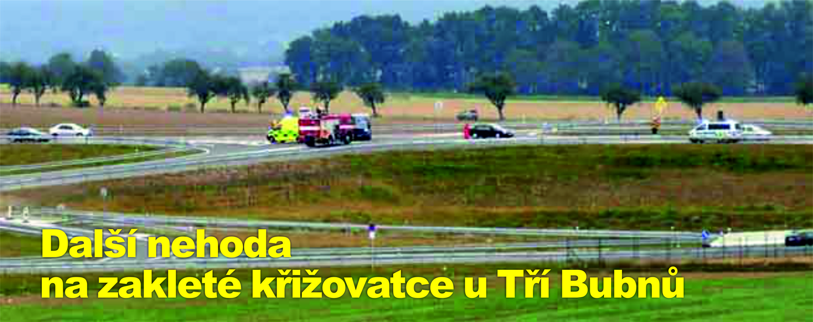 Další nehoda na zakleté křižovatce u Tří Bubnů