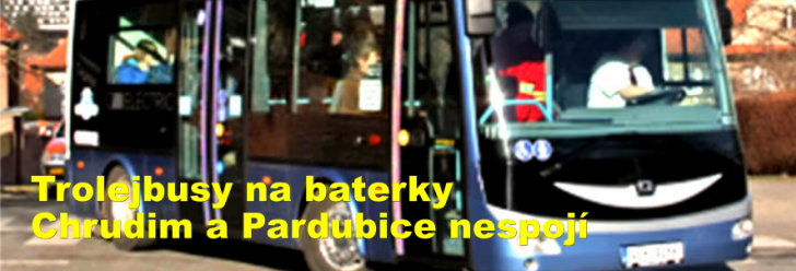 Trolejbusy na baterky Chrudim a Pardubice nespojí