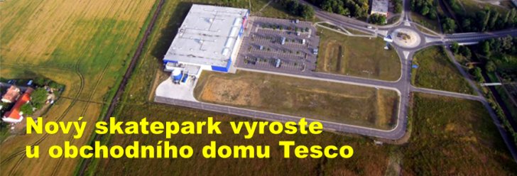 Nový skatepark vyroste u obchodního domu Tesco