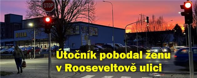 Útočník pobodal ženu v Rooseveltově ulici