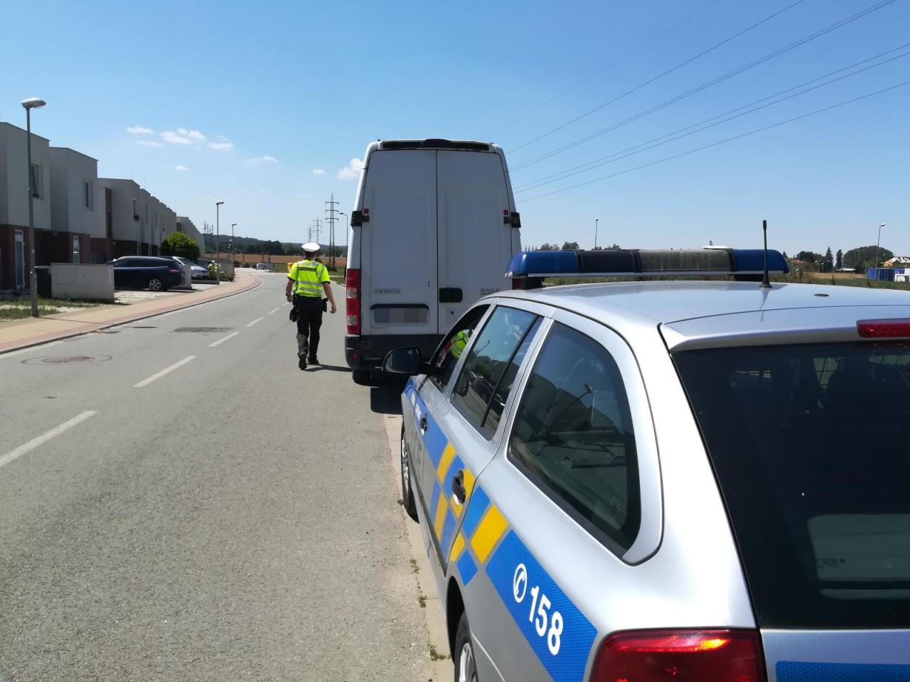 Dopravní policie zasahuje v Píšťovech