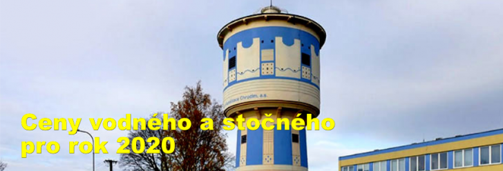 Ceny vodného a stočného pro rok 2020